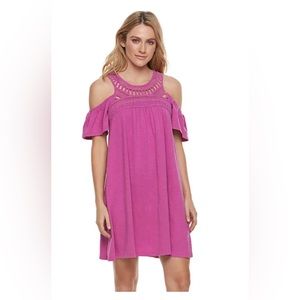 Host pick!!!  🎉🎉🎉🎉Pink off the shoulder Sonoma dress